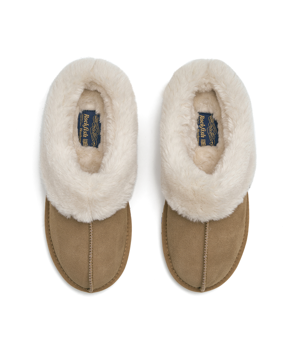 รองเท้าเปิดส้น ORIGINAL WINTER FUR MULE - CHESTNUT