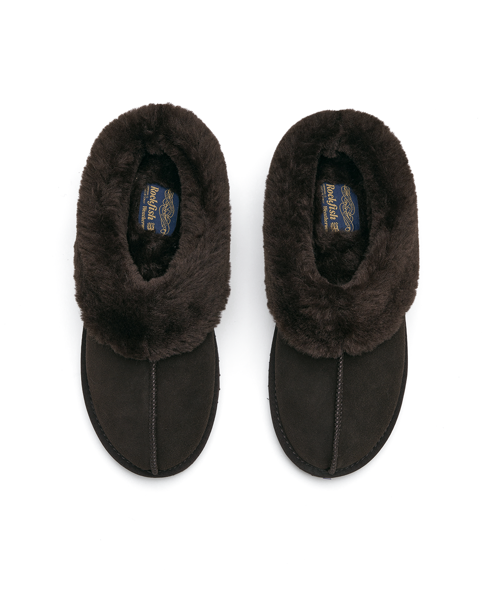 รองเท้าเปิดส้น ORIGINAL WINTER FUR MULE - CHOCO