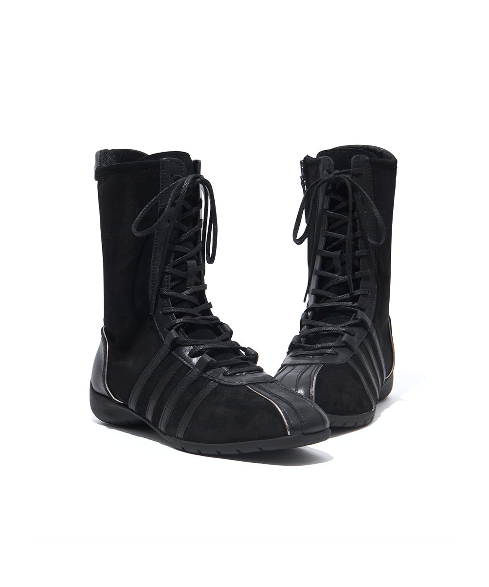 รองเท้าผ้าใบ BLISS HIGHTOP SNEAKERS - BLACK