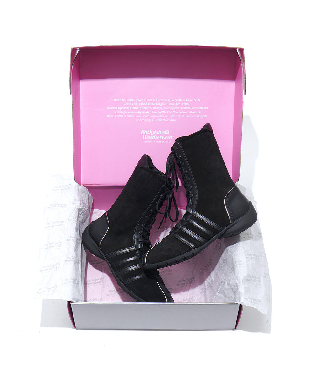 รองเท้าผ้าใบ BLISS HIGHTOP SNEAKERS - BLACK