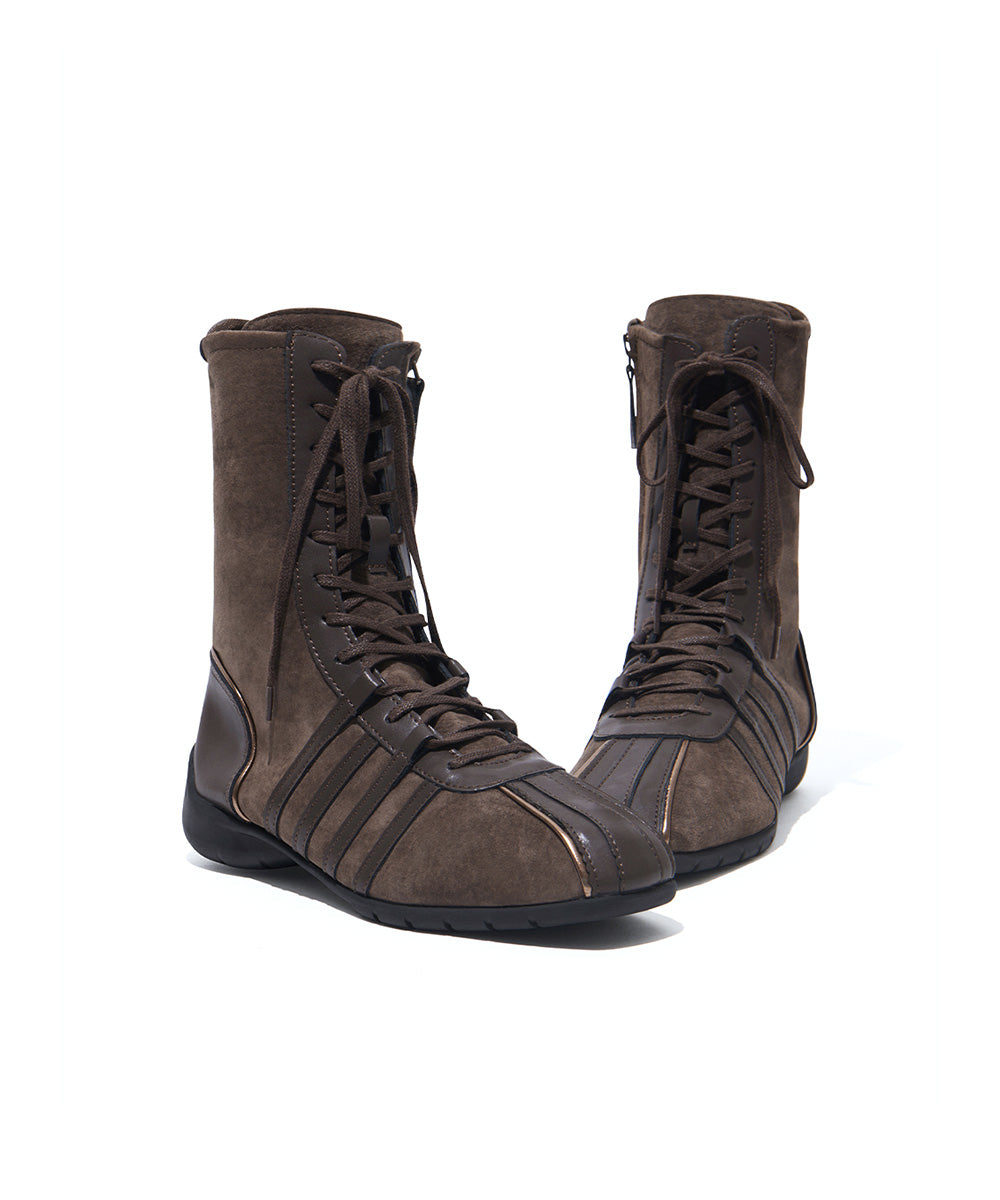 รองเท้าผ้าใบ BLISS HIGHTOP SNEAKERS - CHOCO