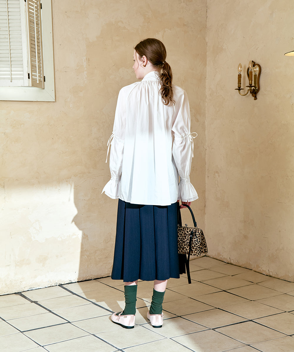 กระโปรงพลีท PLEATS SKIRT - NAVY