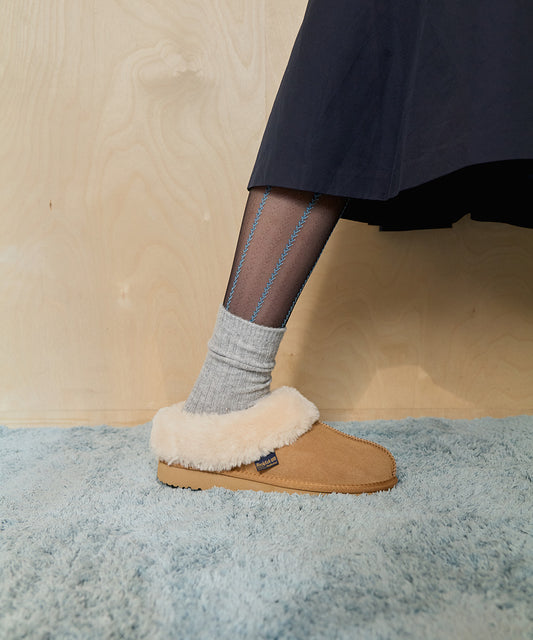 ORIGINAL WINTER FUR MULE - CHESTNUT