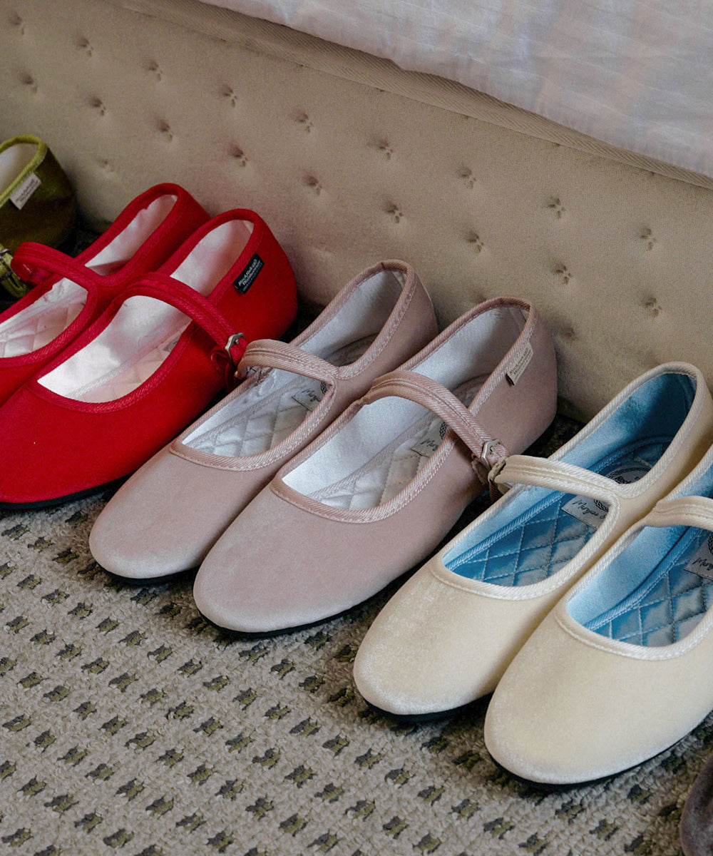 รองเท้าแมรี่เจน BELLA QUILTED MARYJANE - PINK
