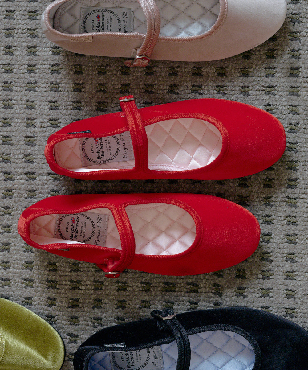รองเท้าแมรี่เจน BELLA QUILTED MARYJANE - RED