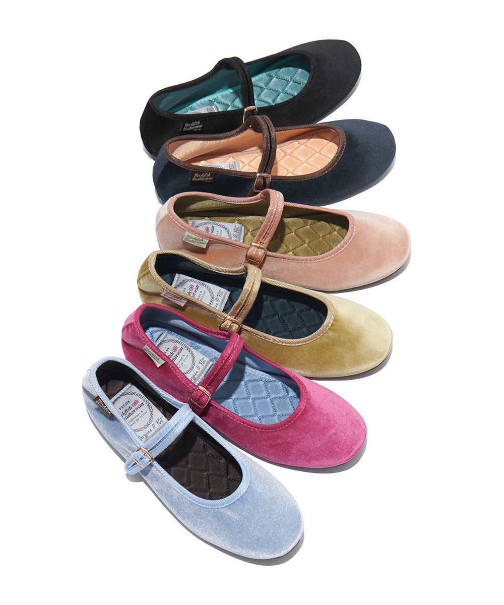 รองเท้าแมรี่เจน BELLA QUILTED MARYJANE - SKY BLUE