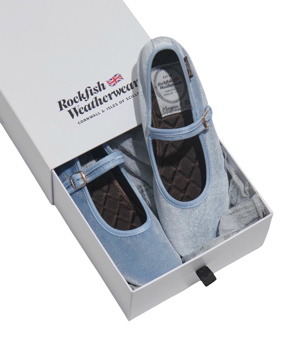 รองเท้าแมรี่เจน BELLA QUILTED MARYJANE - SKY BLUE