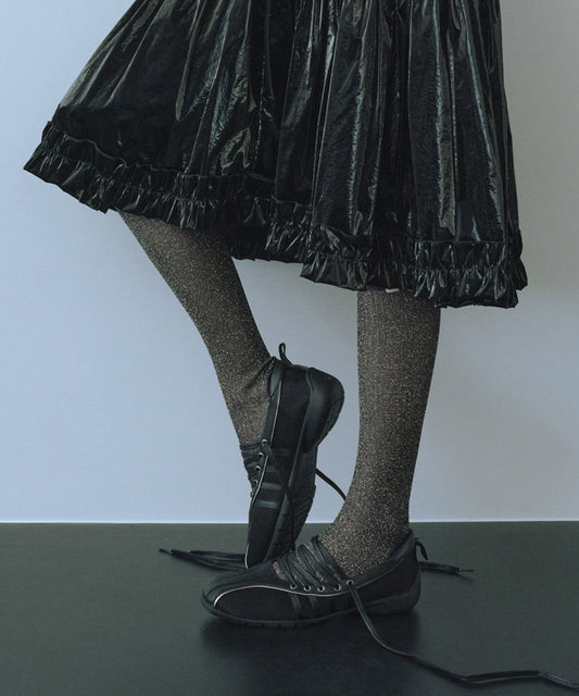 รองเท้าผ้าใบ BLISS LACEUP SNEAKERS - BLACK