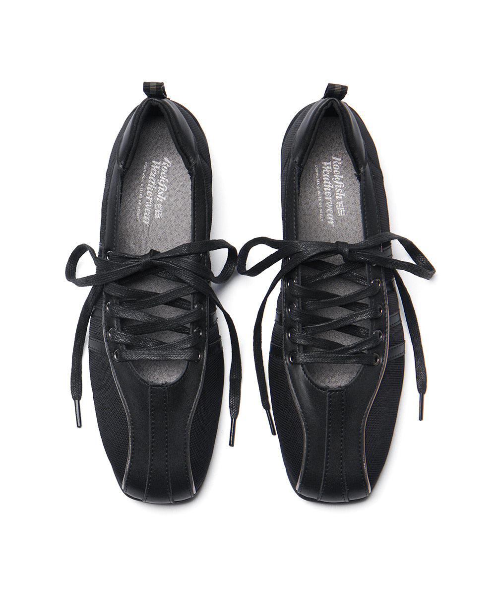 รองเท้าผ้าใบ BLISS LACEUP SNEAKERS - BLACK