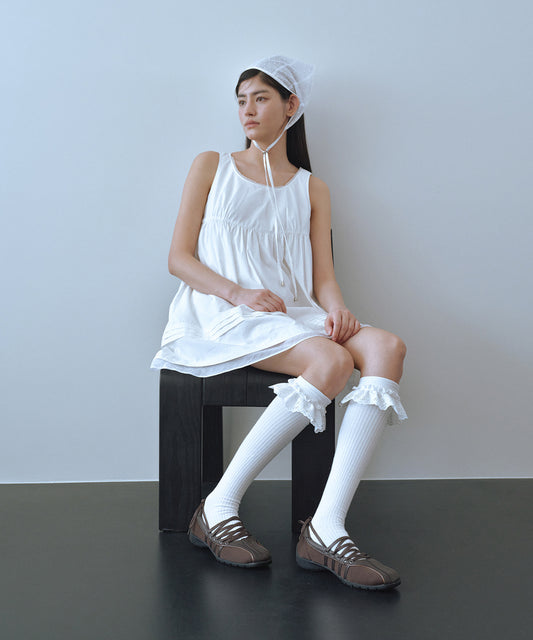 รองเท้าผ้าใบ BLISS LACEUP SNEAKERS - CHOCO