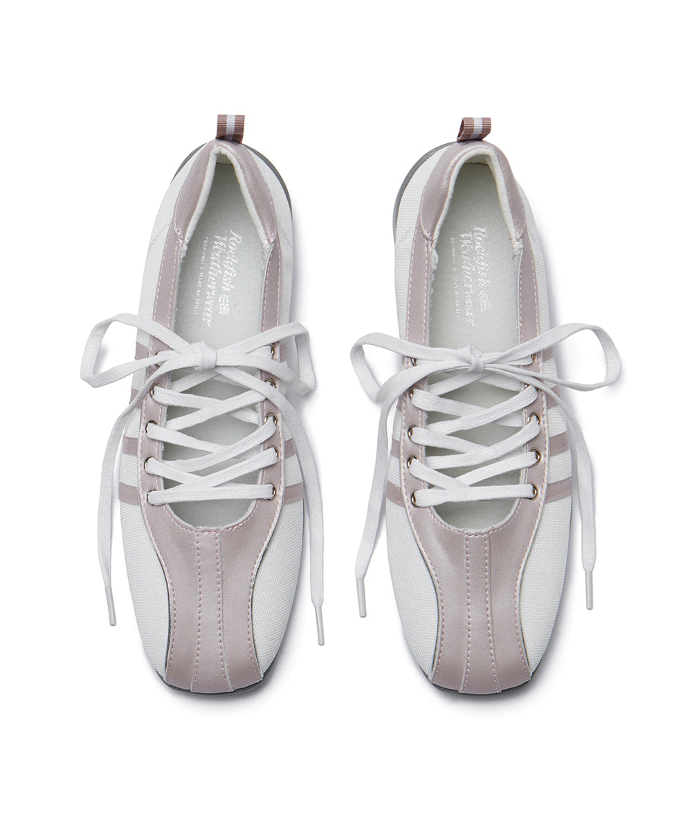 รองเท้าผ้าใบ BLISS LACEUP SNEAKERS - PINK PEARL
