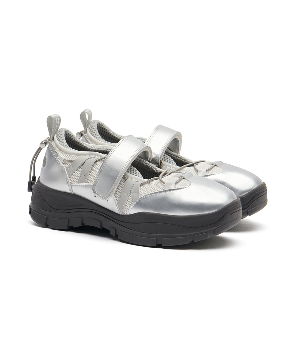 รองเท้าผ้าใบ BRYN VELCRO SNEAKERS - SILVER