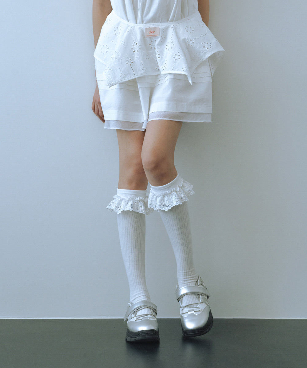 รองเท้าผ้าใบ BRYN VELCRO SNEAKERS - SILVER