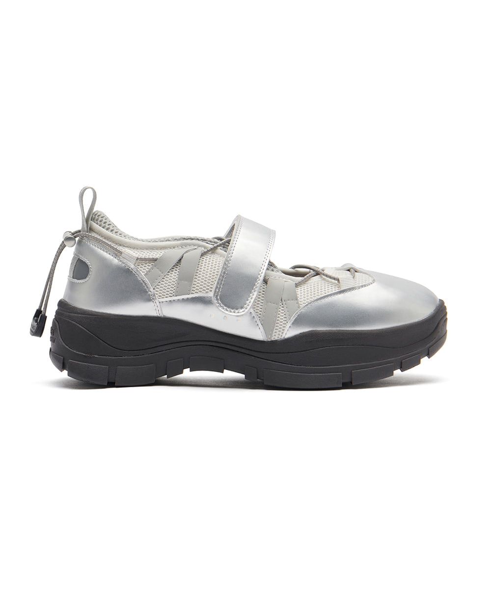 รองเท้าผ้าใบ BRYN VELCRO SNEAKERS - SILVER