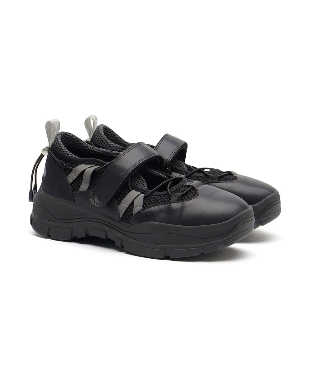 BRYN VELCRO SNEAKERS - BLACK