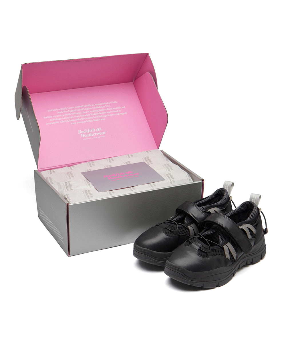BRYN VELCRO SNEAKERS - BLACK