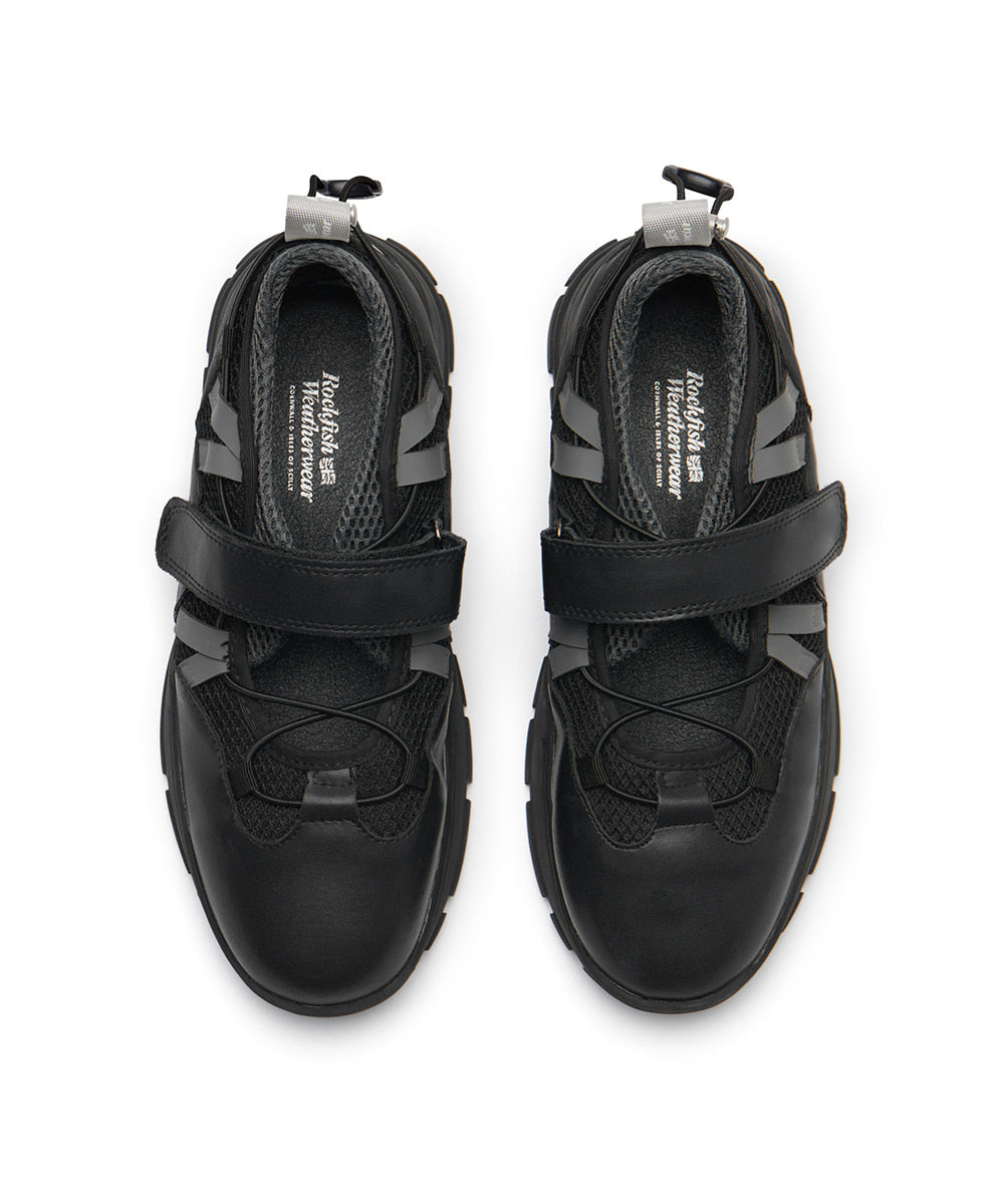 BRYN VELCRO SNEAKERS - BLACK