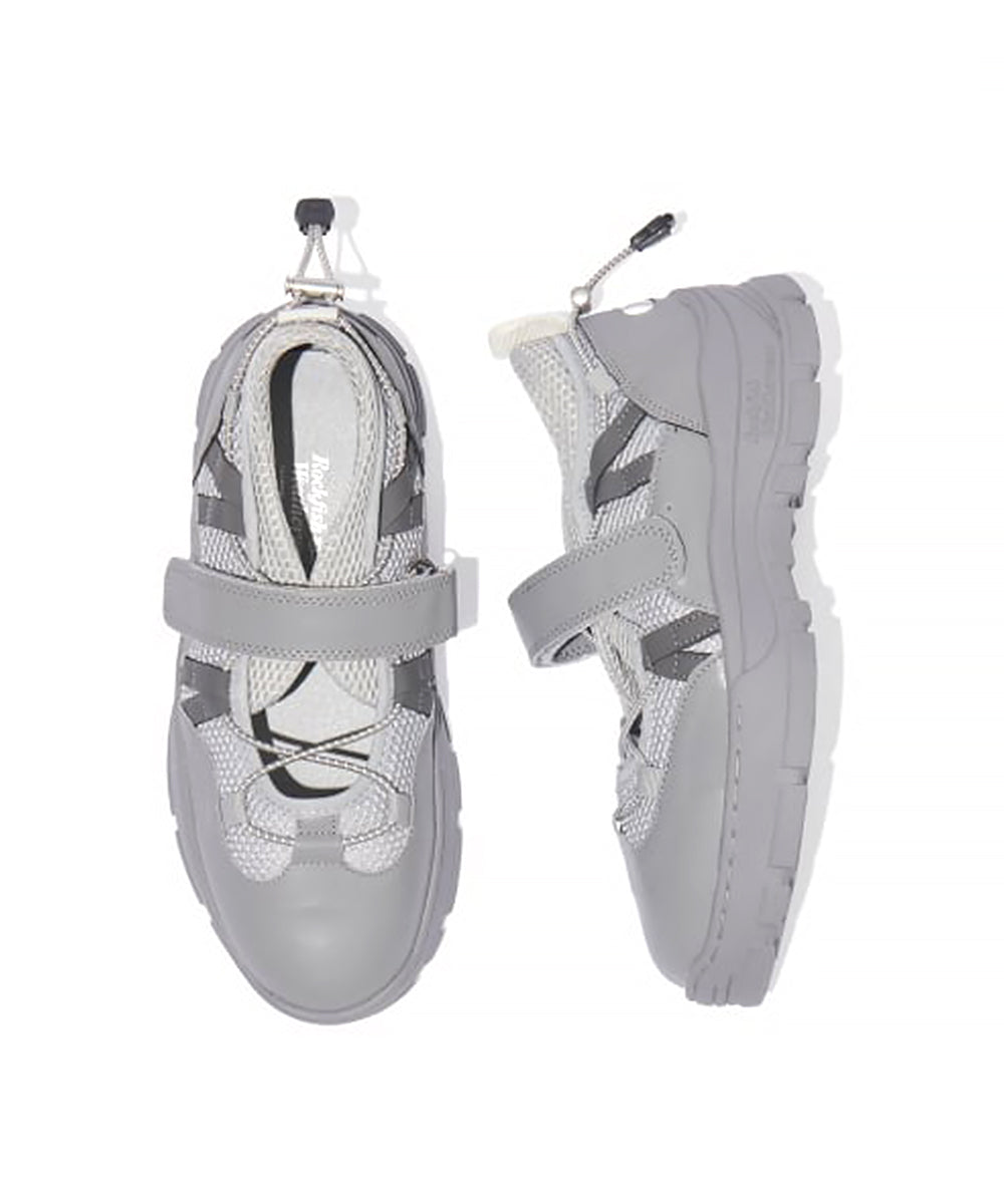 รองเท้าผ้าใบ BRYN VELCRO SNEAKERS - GREY