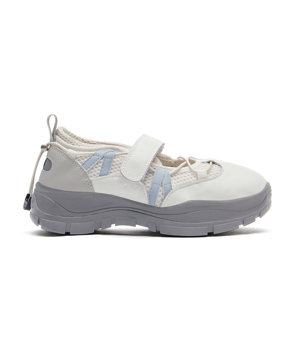รองเท้าผ้าใบ BRYN VELCRO SNEAKERS - WHITE