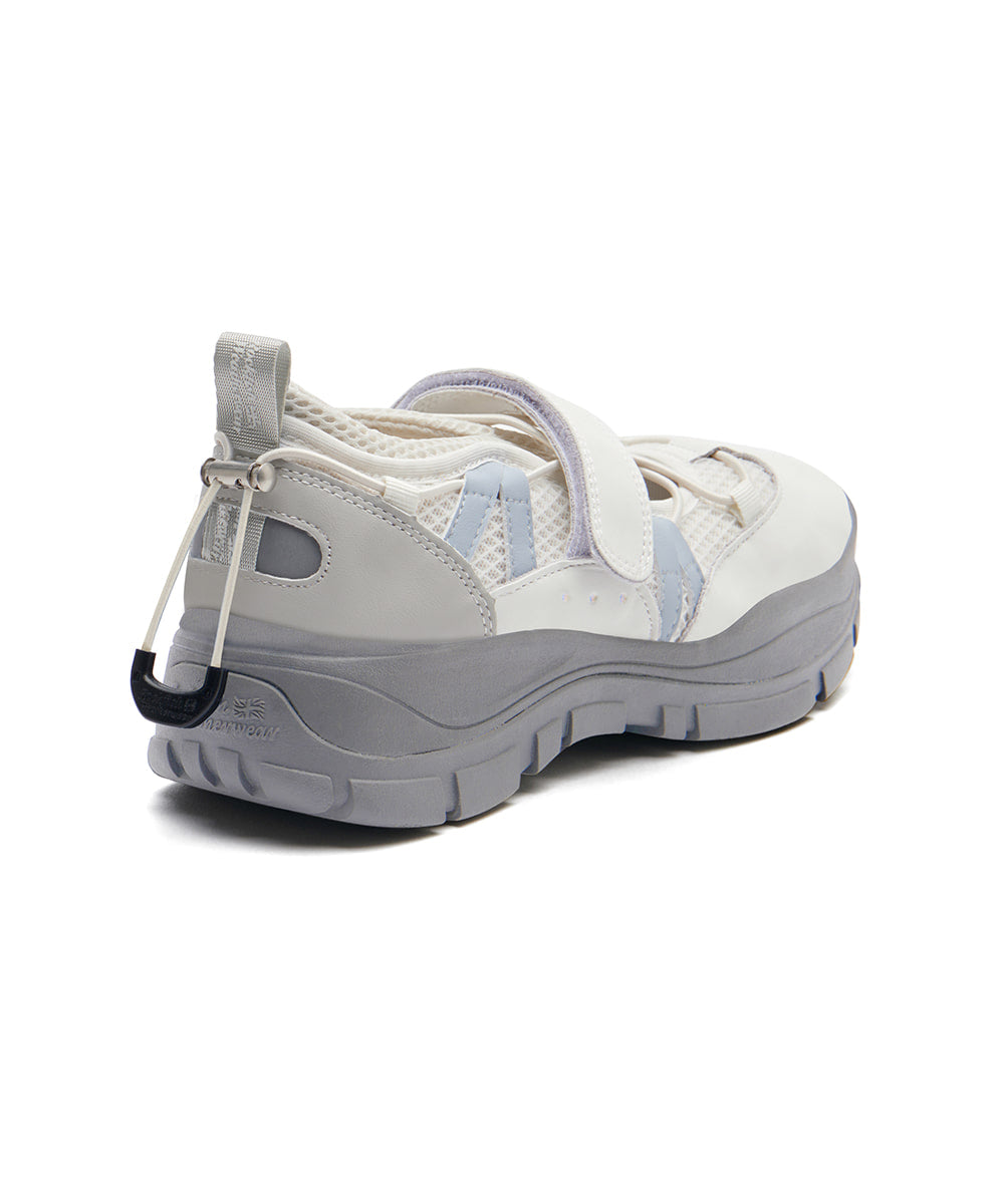 รองเท้าผ้าใบ BRYN VELCRO SNEAKERS - WHITE
