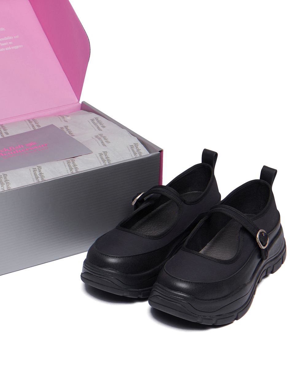 FLATFORM STRAP MARYJANE - BLACK