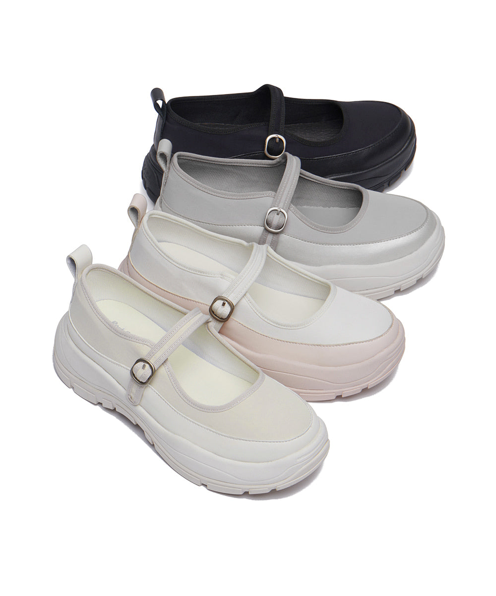 FLATFORM STRAP MARYJANE - BLACK
