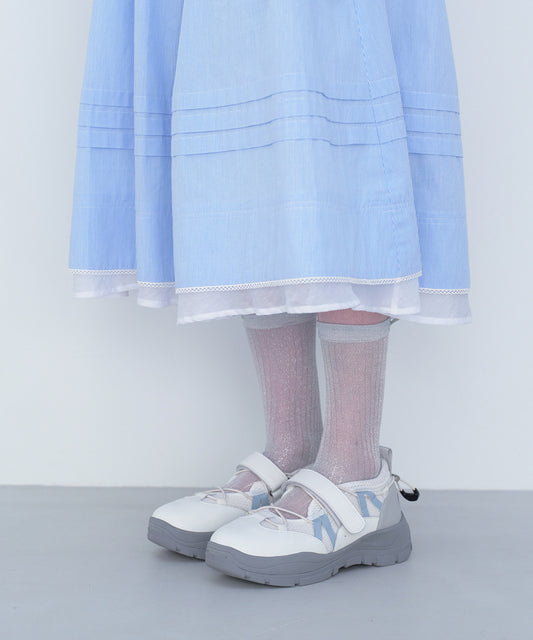 ถุงเท้า GLITTER SOCKS - SILVER