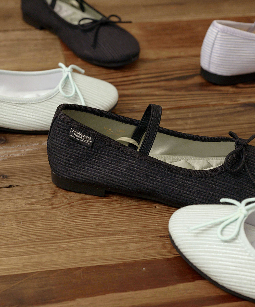 รองเท้าลำลอง HAZEL RIBBON FLAT - BLACK