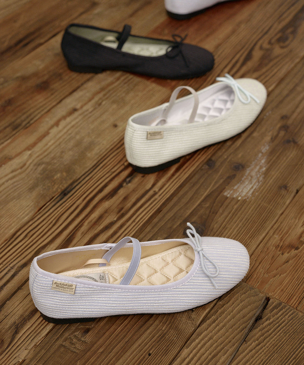 รองเท้าลำลอง HAZEL RIBBON FLAT - BLUE