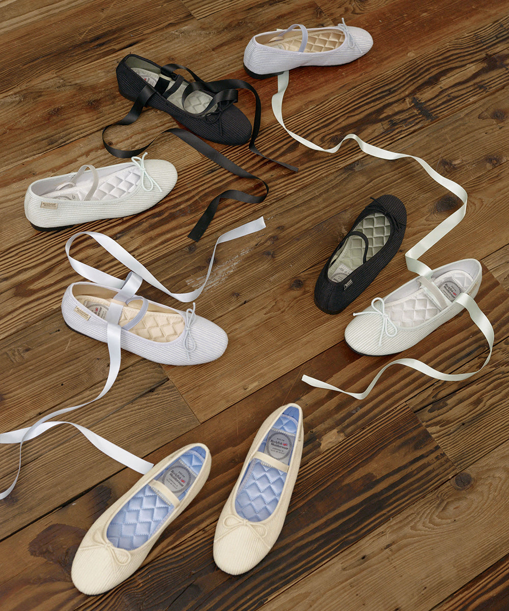 รองเท้าลำลอง HAZEL RIBBON FLAT - IVORY
