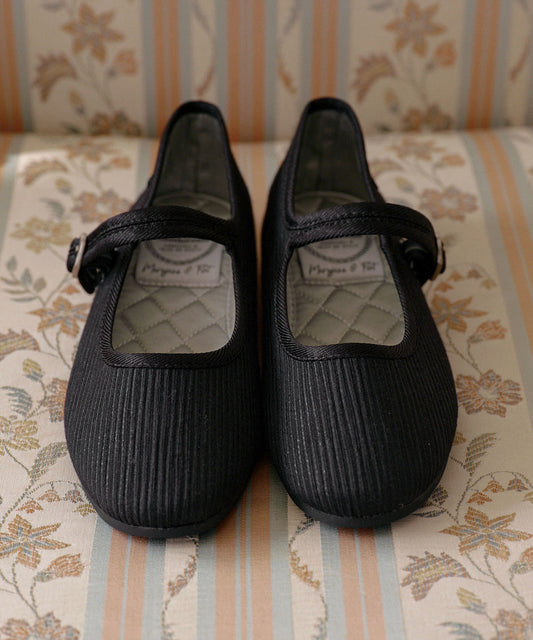 รองเท้าแมรี่เจน HAZEL RIBBON MARYJANE - BLACK