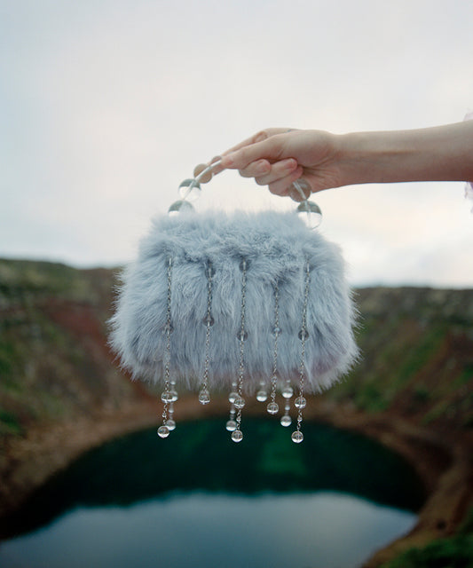กระเป๋าถือ X SUSAN FANG FURRY BUBBLE RAIN BAG - SKY BLUE
