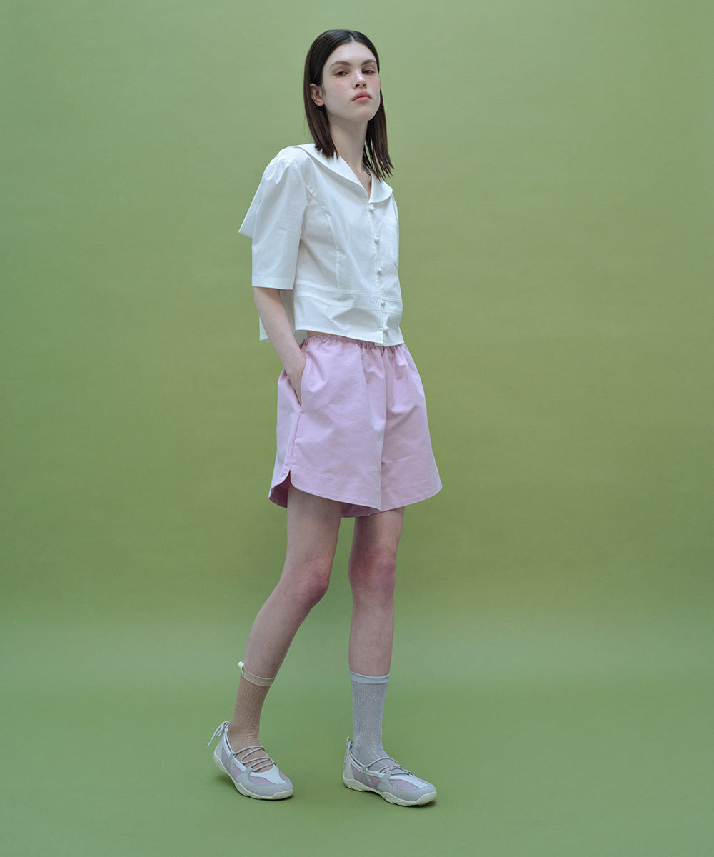 รองเท้าผ้าใบ NICOLE WEAVING LACEUP SNEAKERS - ASH LAVENDER