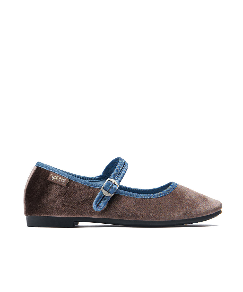 BELLA QUILTED MARYJANE - DARK BROWN