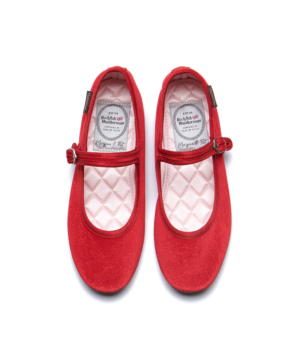 รองเท้าแมรี่เจน BELLA QUILTED MARYJANE - RED