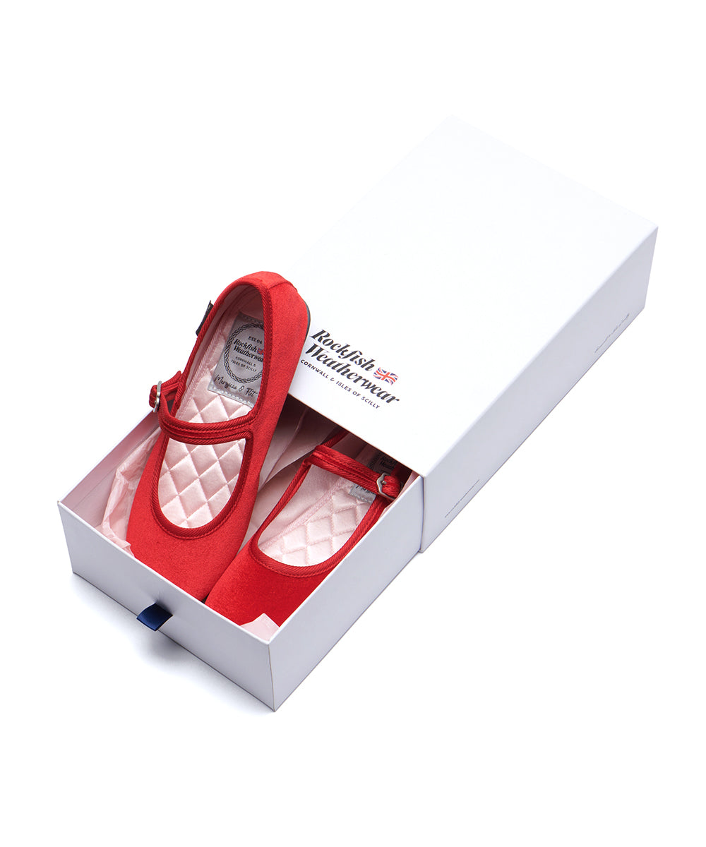รองเท้าแมรี่เจน BELLA QUILTED MARYJANE - RED