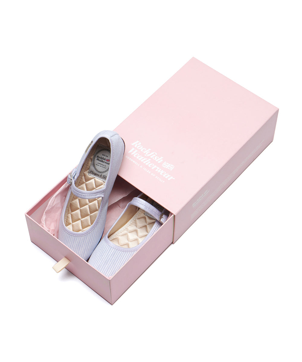 รองเท้าแมรี่เจน HAZEL RIBBON MARYJANE - BLUE