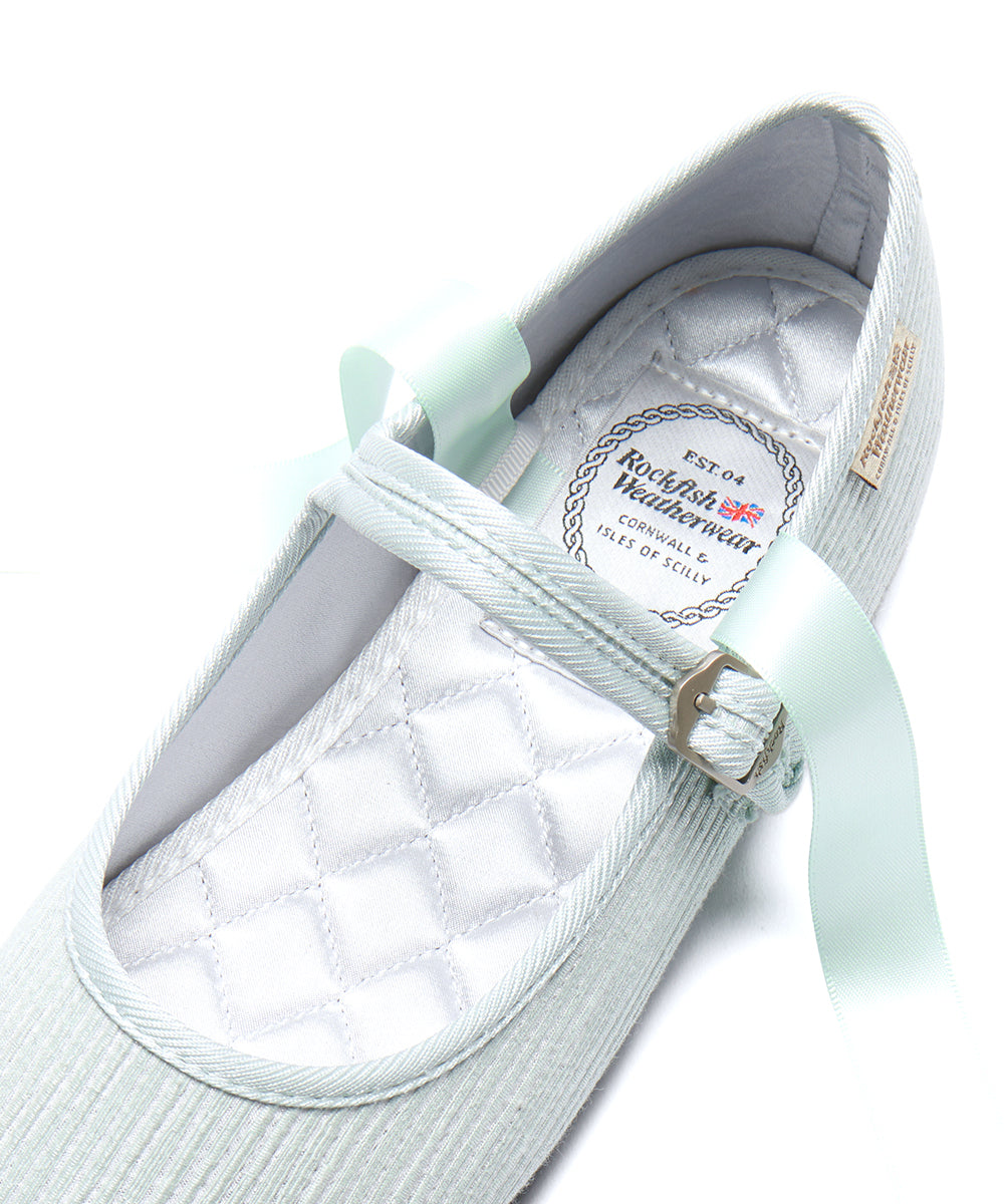 รองเท้าแมรี่เจน HAZEL RIBBON MARYJANE - MINT