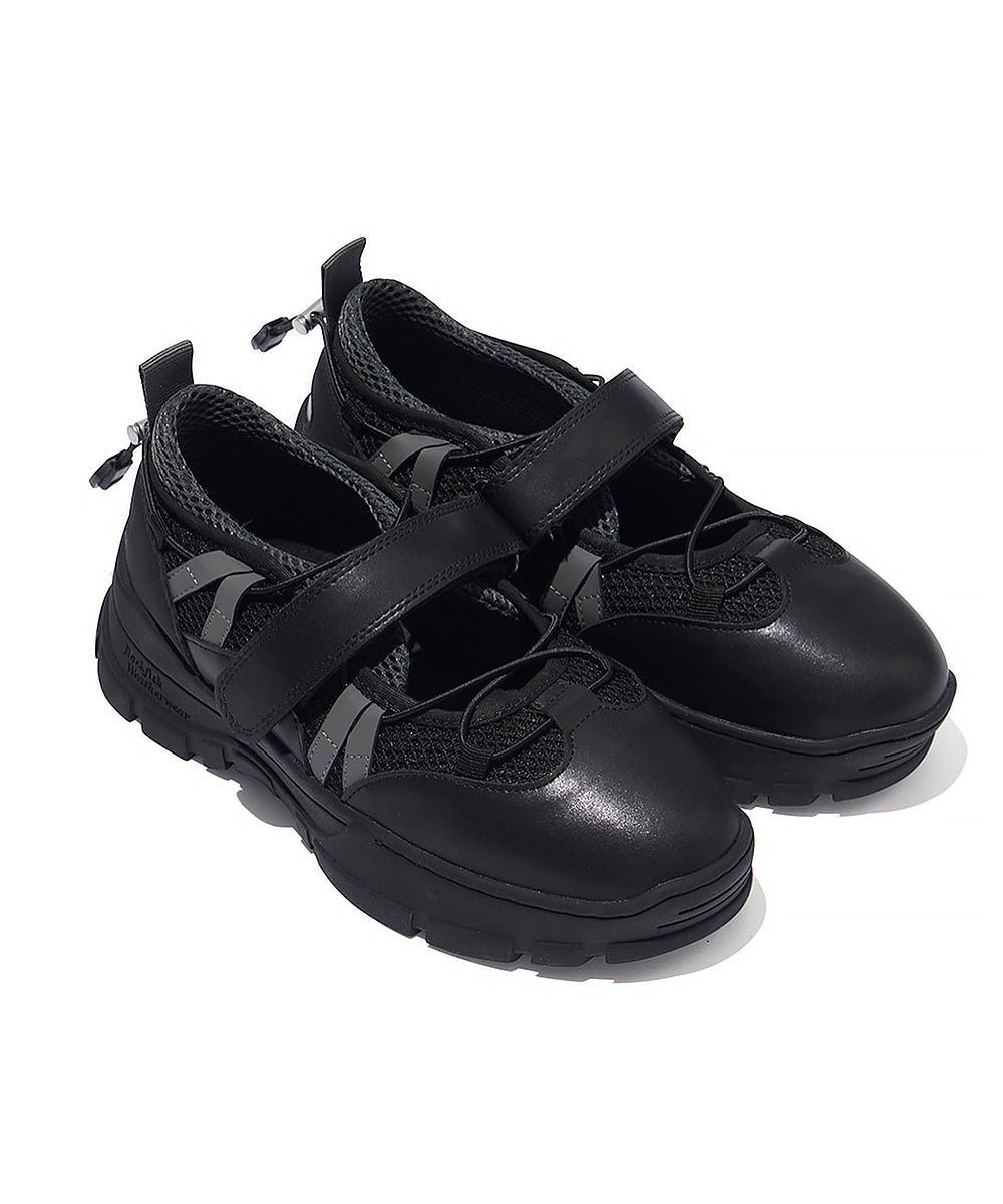 BRYN VELCRO SNEAKERS - BLACK