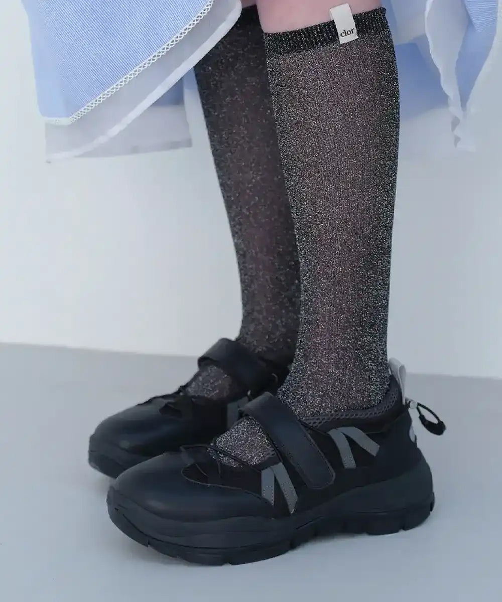 BRYN VELCRO SNEAKERS - BLACK