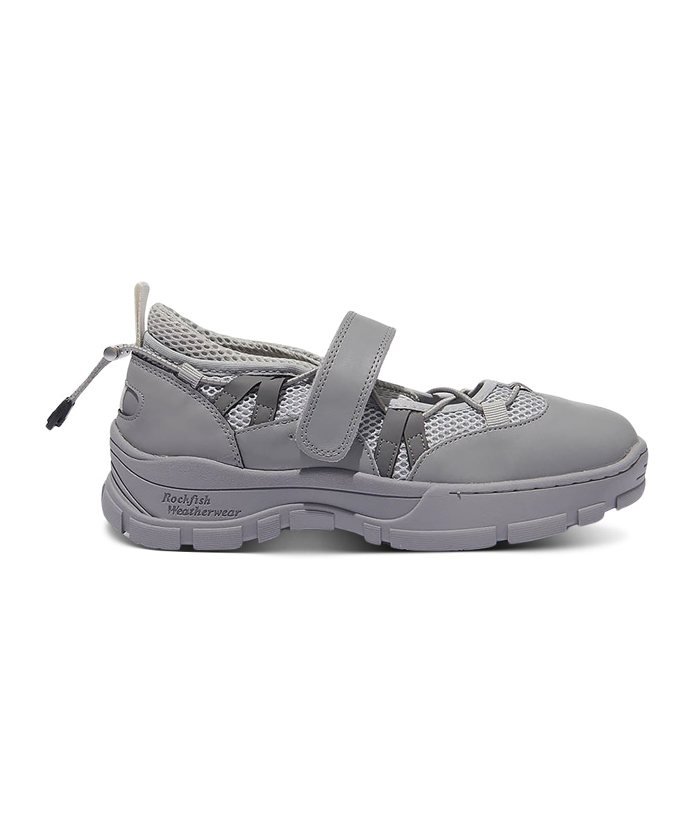 รองเท้าผ้าใบ BRYN VELCRO SNEAKERS - GREY
