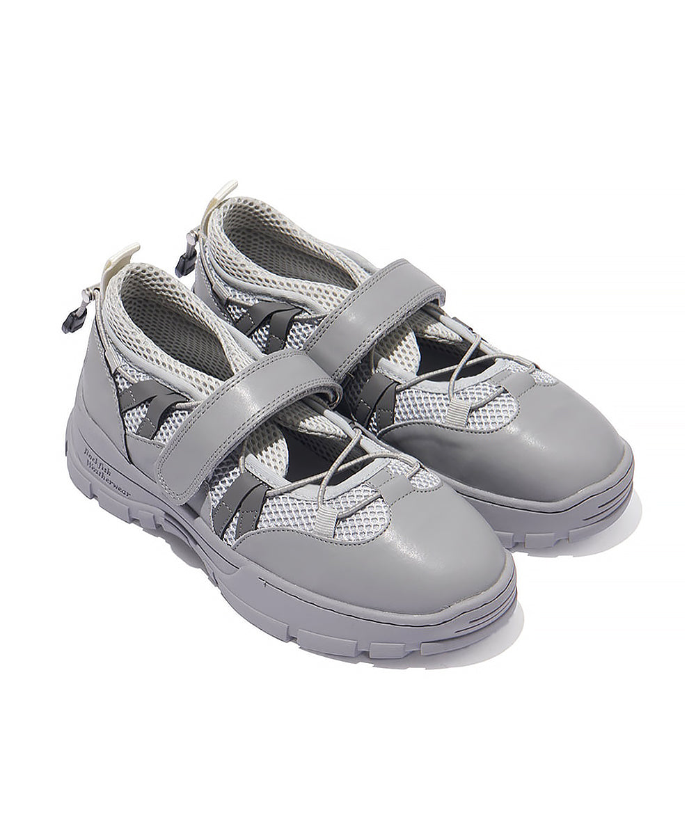 รองเท้าผ้าใบ BRYN VELCRO SNEAKERS - GREY