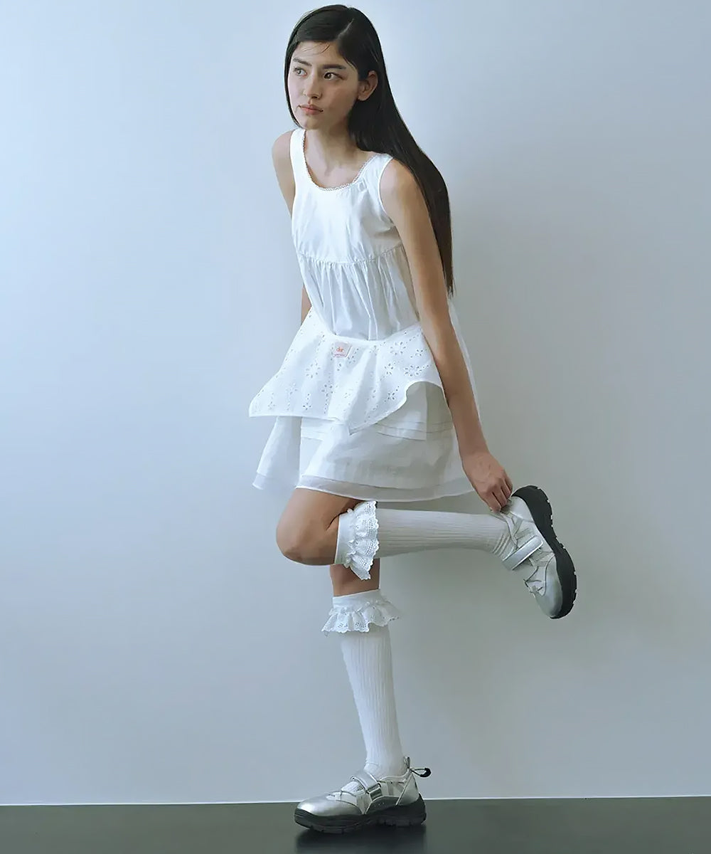 รองเท้าผ้าใบ BRYN VELCRO SNEAKERS - SILVER