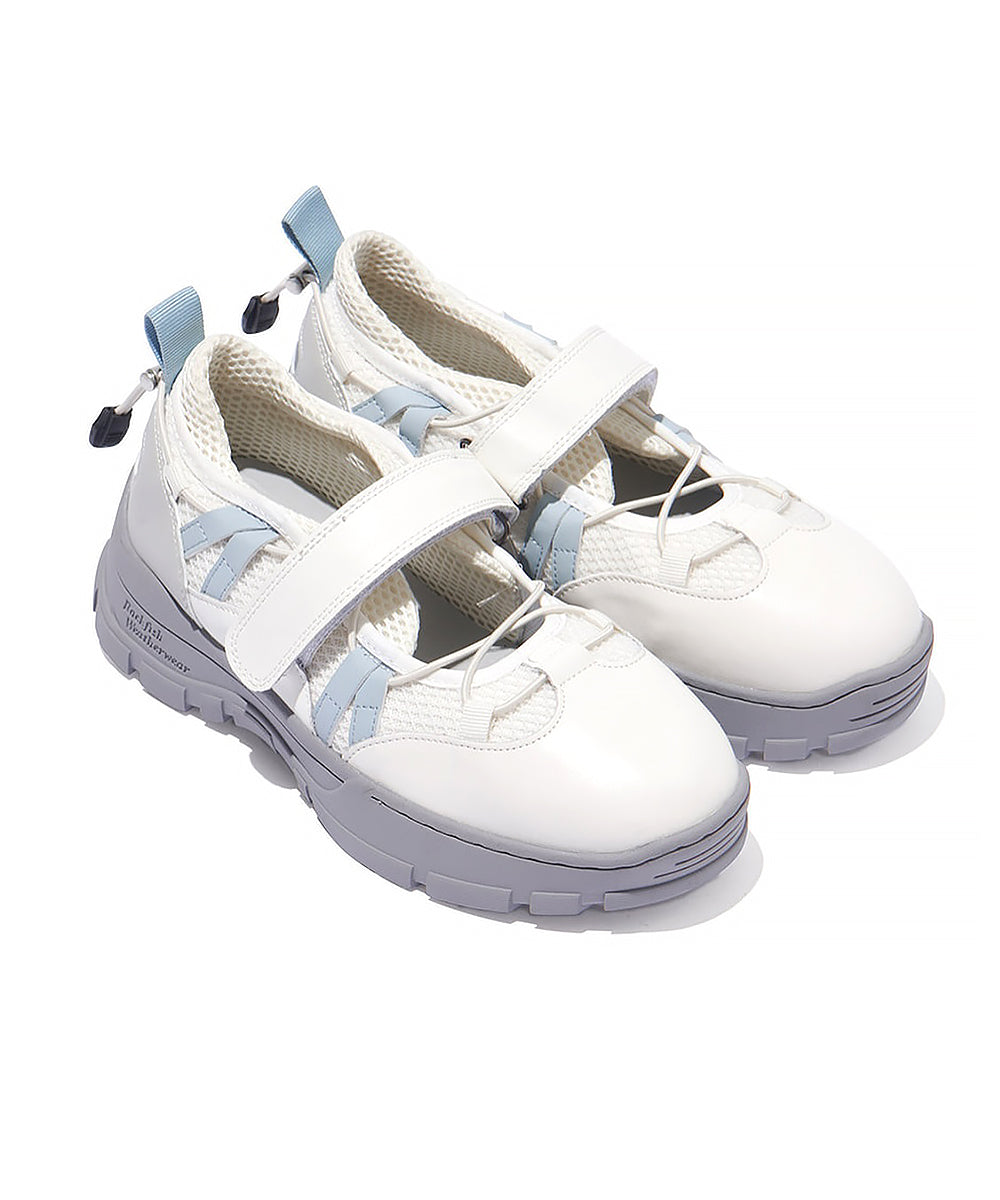 รองเท้าผ้าใบ BRYN VELCRO SNEAKERS - WHITE