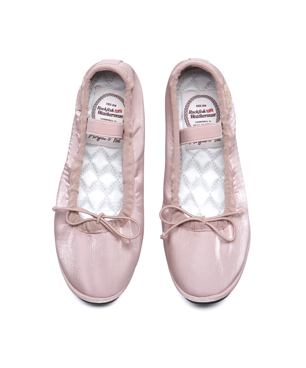 รองเท้าลำลอง WISLEY QUILTED SCRUNCH FLAT - PINK