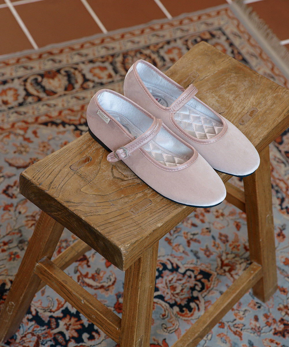 รองเท้าแมรี่เจน BELLA QUILTED MARYJANE - PINK