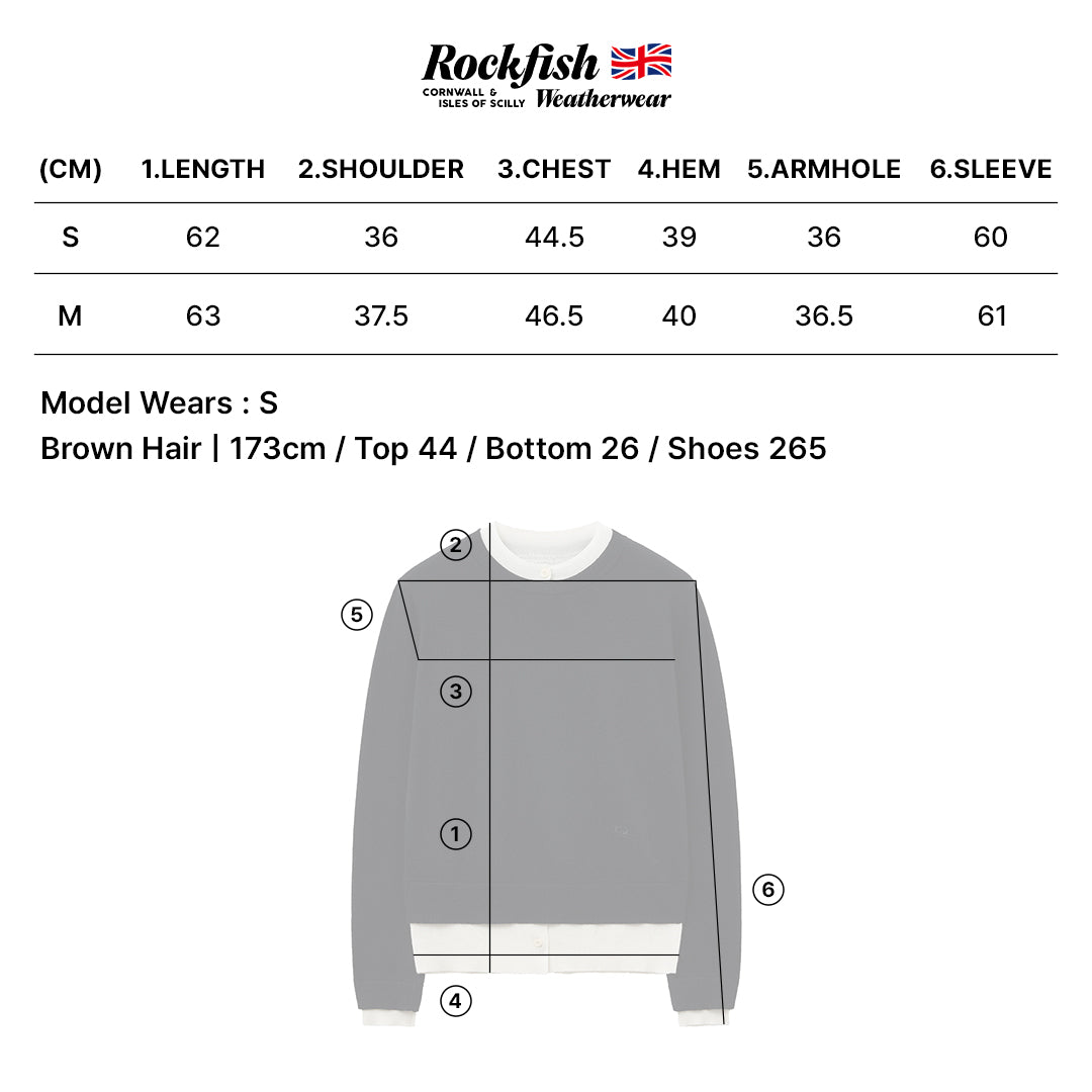 เสื้อสเวตเตอร์ LAYERED PULLOVER - BLACK/IVORY