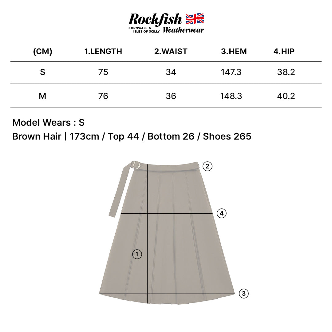 กระโปรงพลีท PLEATS SKIRT - BLACK