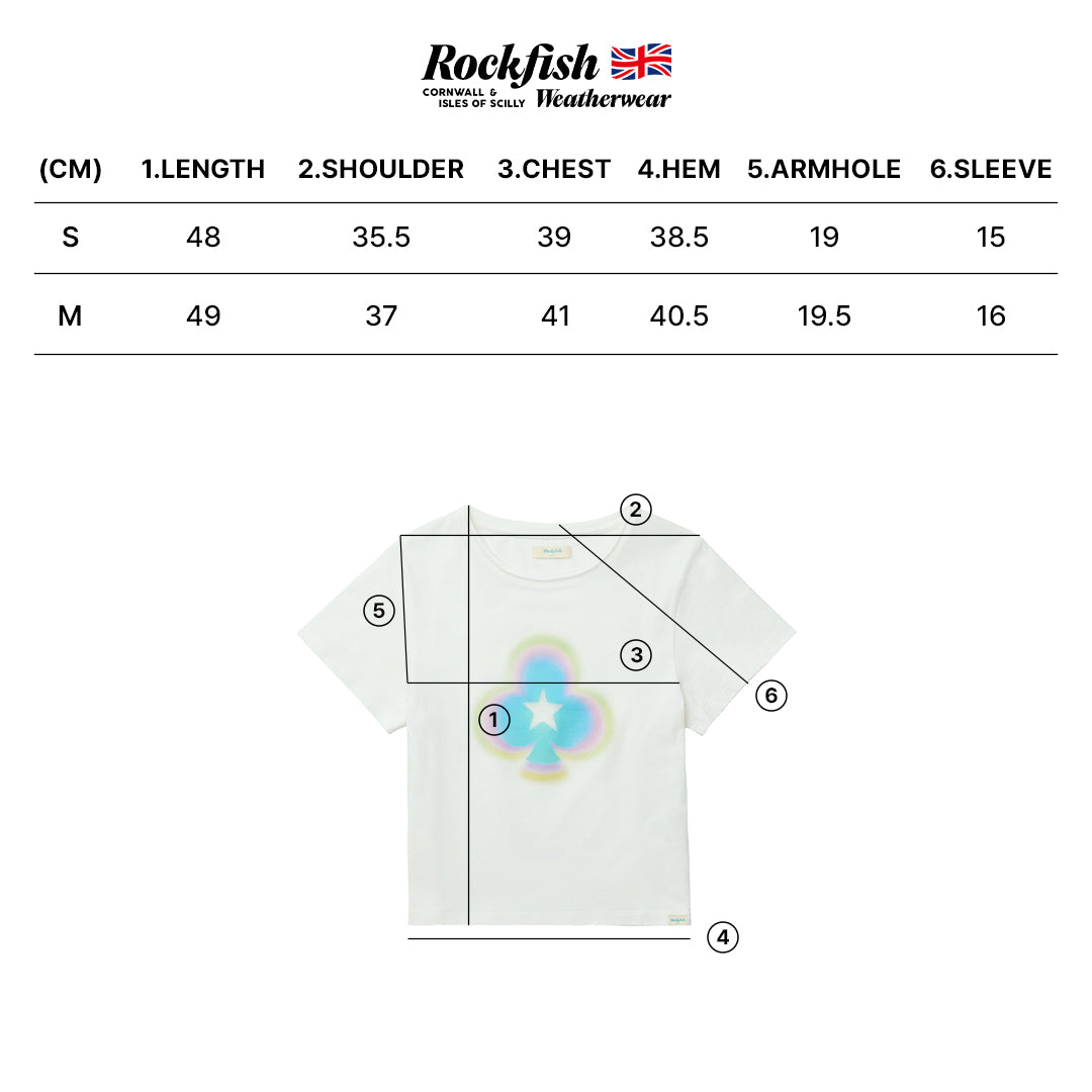 เสื้อยืด CLOVER SLIM T-SHIRT - CREAM