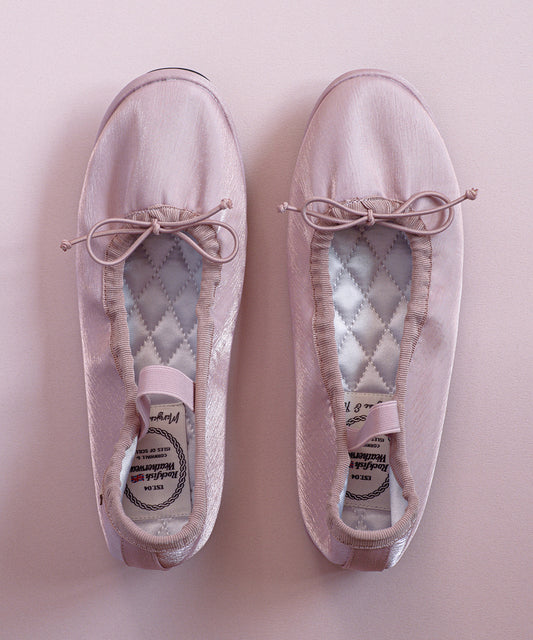 รองเท้าลำลอง WISLEY QUILTED SCRUNCH FLAT - PINK